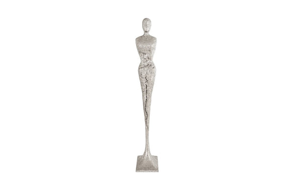 Skinny Chiseled Female, Silver Leaf