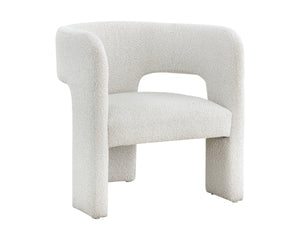 ISIDORE LOUNGE CHAIR - COPENHAGEN WHITE