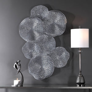 Ripley Metal Wall Art In Pewter