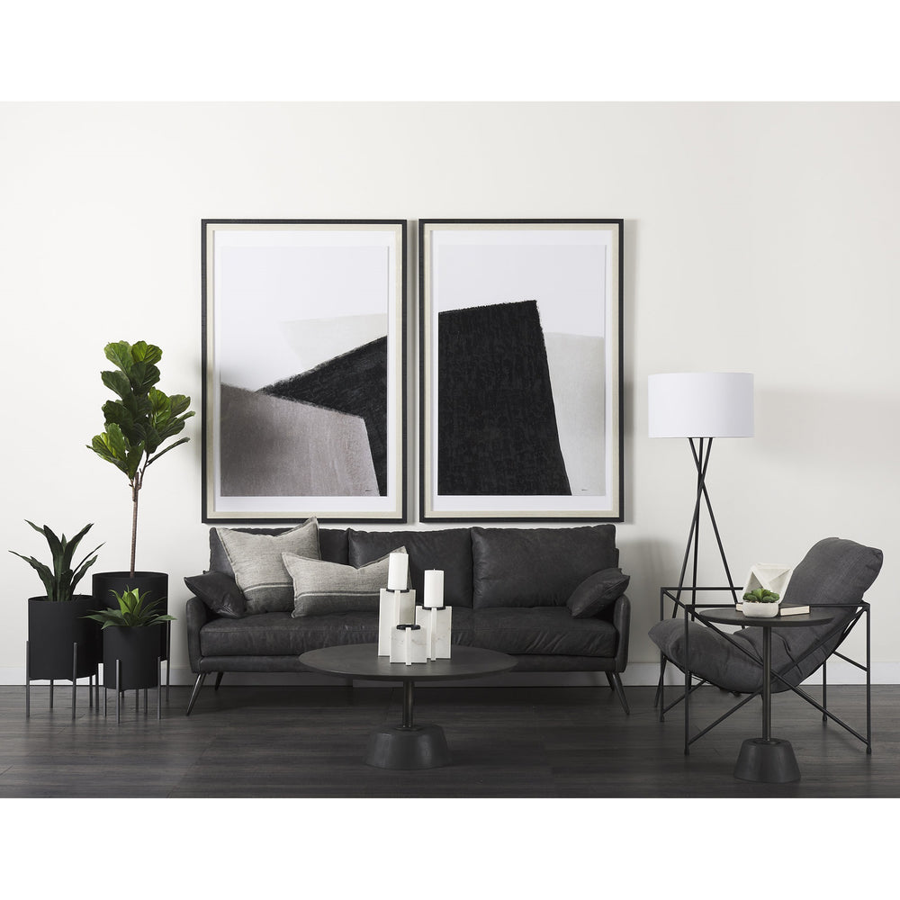 Sophia 5.5 L x 5.5 W x 8.5 H White Marble Decor Stand