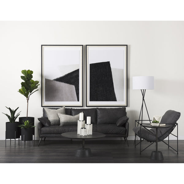 Sophia 5.5 L x 5.5 W x 8.5 H White Marble Decor Stand