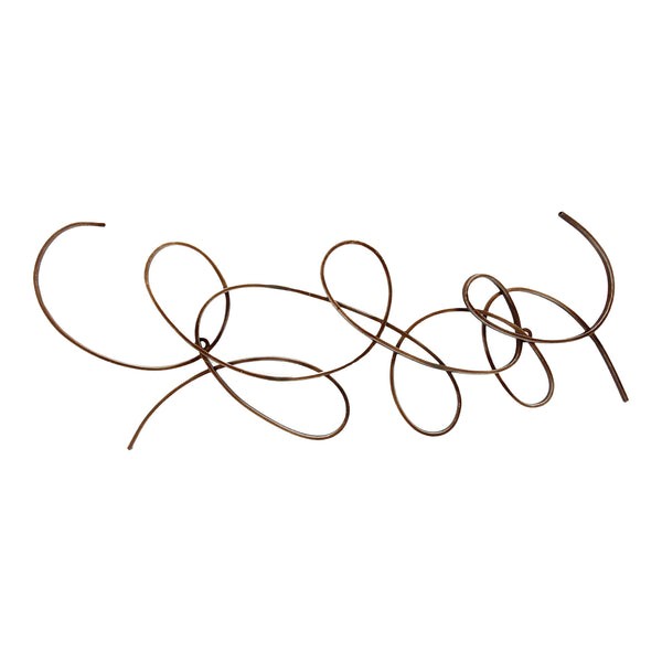 Scroll Metal Wall Decor in Antique Silver