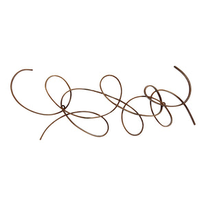 Scroll Metal Wall Decor in Antique Silver