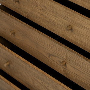 Meadow 5 Drawer Dresser In Tawny Oak