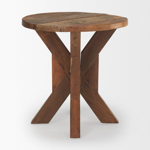 Heidi Reclaimed Brown Wooden End Table