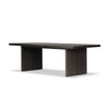 Warby Dining Table 94" in Worn Black Oak