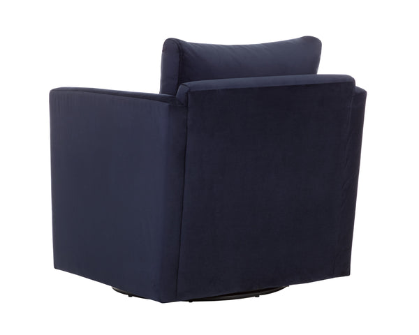 GEORGIE SWIVEL LOUNGE CHAIR - ABBINGTON NAVY