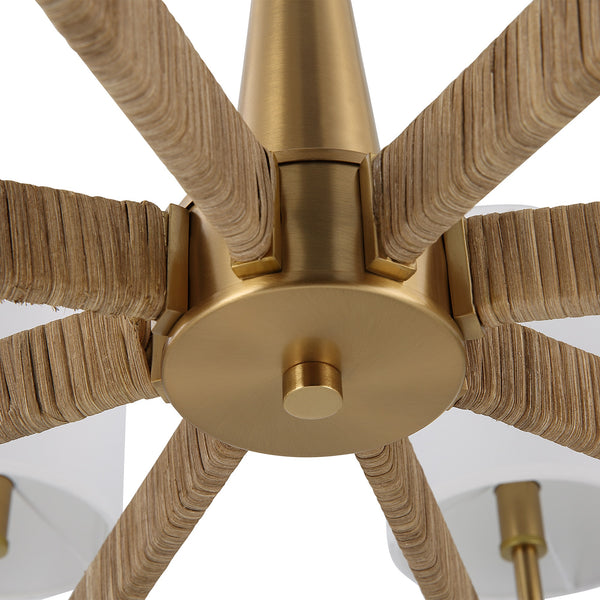 Lautoka Rattan 8 Light Chandelier