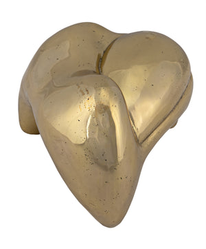 Alien Metal Alloy Sculpture in Antique Brass Finish