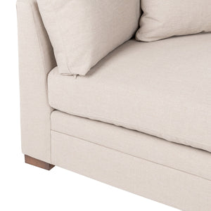 Audrey Sofa in Dawn-Twine with Feather-and-Down Cushions