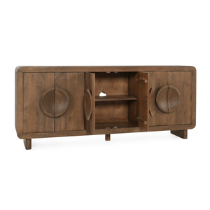 Vally Solid Wood 6 Drawer Buffet with Magnetic Doors