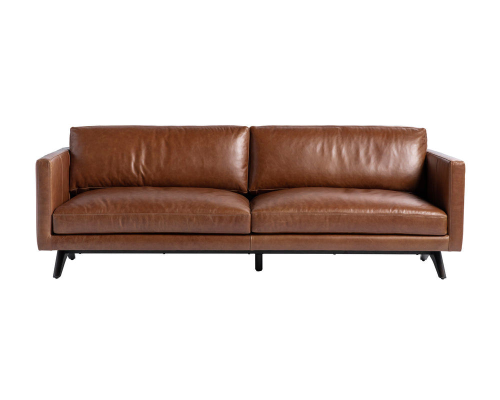 ROGERS SOFA - SHALIMAR TOBACCO LEATHER