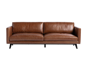ROGERS SOFA - SHALIMAR TOBACCO LEATHER