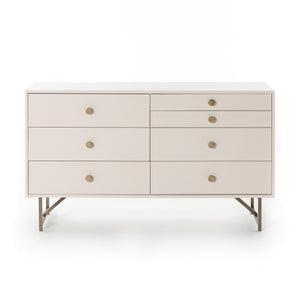Van 7 Drawer Dresser In Matte Alabaster
