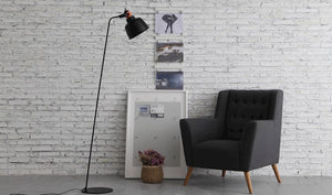 Hentz Floor Lamp - Matt Black