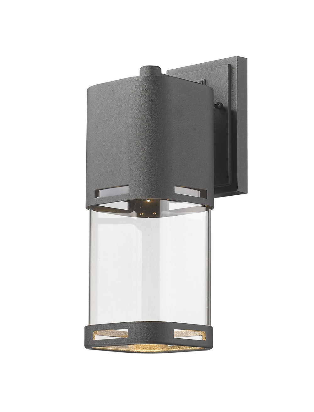 Lestat 1 Light Outdoor Wall Light in Black Finish