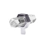NICKEL AND ACRYLIC PRISM HARDWARE