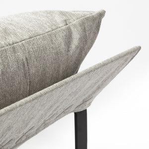 Guilia Frost Gray With Metal Frame Sling Accent Chair