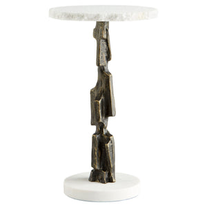 Amida Side Table | Bronze | White
