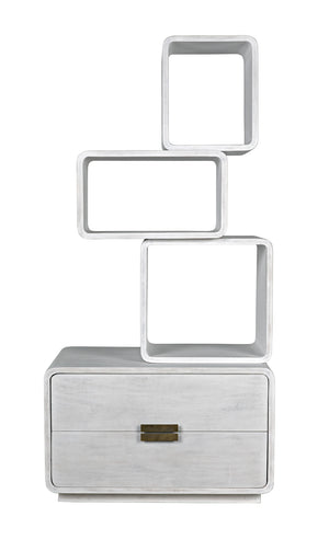 Belini Bookcase, White Wash