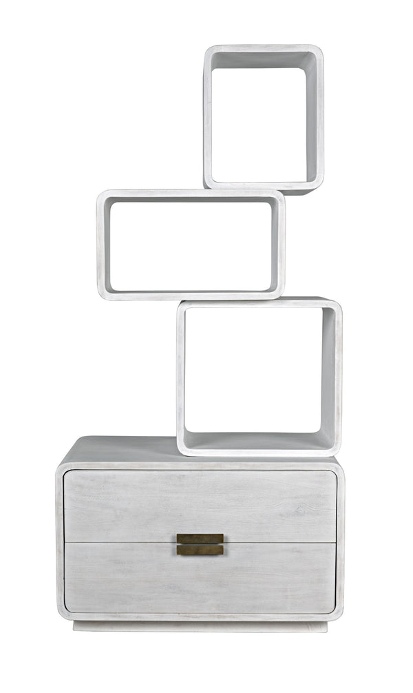 Belini Bookcase, White Wash