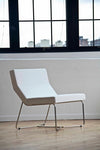 liberty settee lounge in white leather