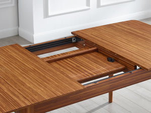 Mija Extensible Dining Table, Amber