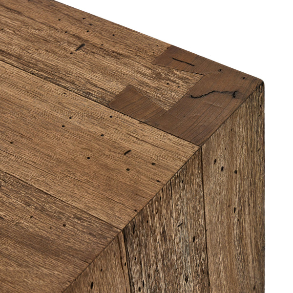 Abaso Nightstand in Rustic Wormwood Oak