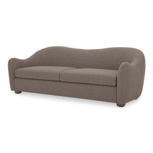 Moe's Bria Sofa in Brown with Rubberwood Feet