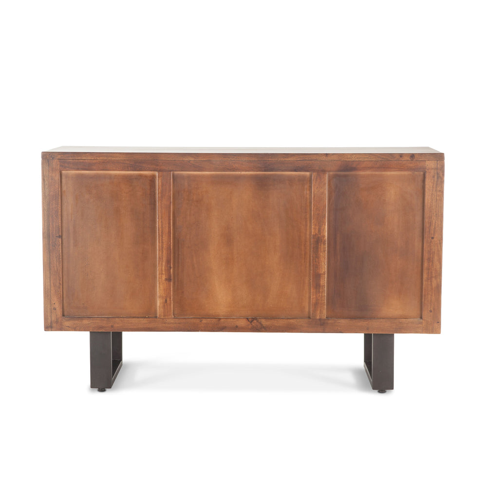 Loft 54-Inch Acacia Wood Sideboard in Dark Walnut Finish