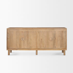 Heera Light Brown Diamond w/ Shelf Motif Sideboard