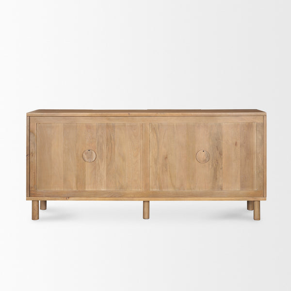 Heera Light Brown Diamond w/ Shelf Motif Sideboard