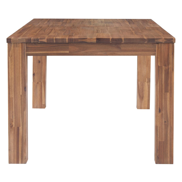 Bedford 75" Rect. Dining Table Square Legs In Brushed Brown 