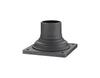 Pier Mounts Outdoor Pier Mount in Black Finish