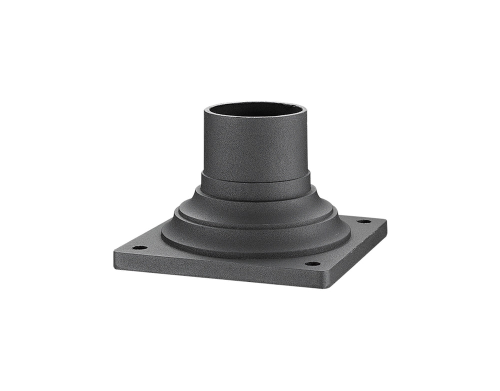 Pier Mounts Outdoor Pier Mount in Black Finish