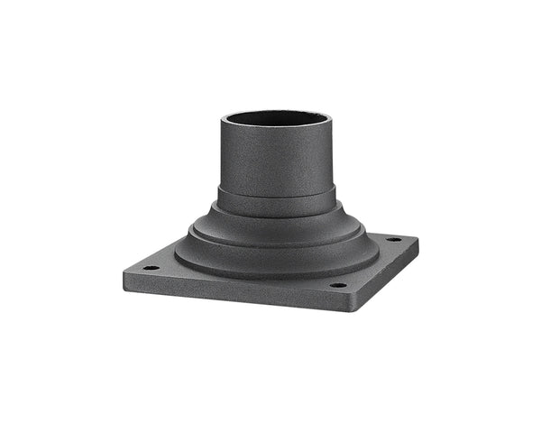Pier Mounts Outdoor Pier Mount in Black Finish