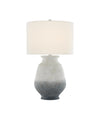 Cazalet Table Lamp In Ash Ivory & Blue & Acrylic White