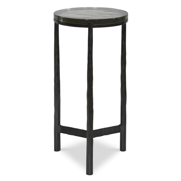 Eternity Iron & Glass Accent Table