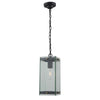 Bradgate AC8145BK Outdoor Pendant in Matte Black & Harvest Brass