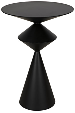 Zasa Side Table, Black Steel