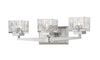 Rubicon 3 Light Vanity in Brushed Nickel Finish