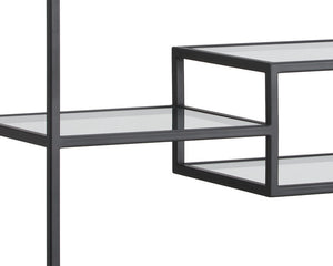 Stamos Bookcase - Black - Charcoal Grey
