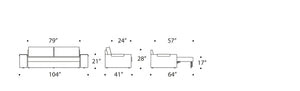 VILANDER SOFA BED, WIDE ARMS, 57"X79"