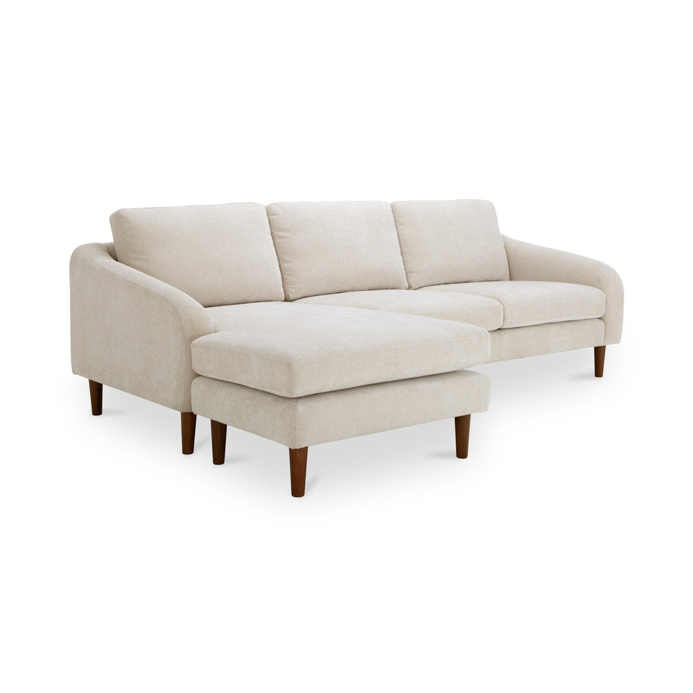 Quinn Sectional with Reversible Chaise in Oatmeal