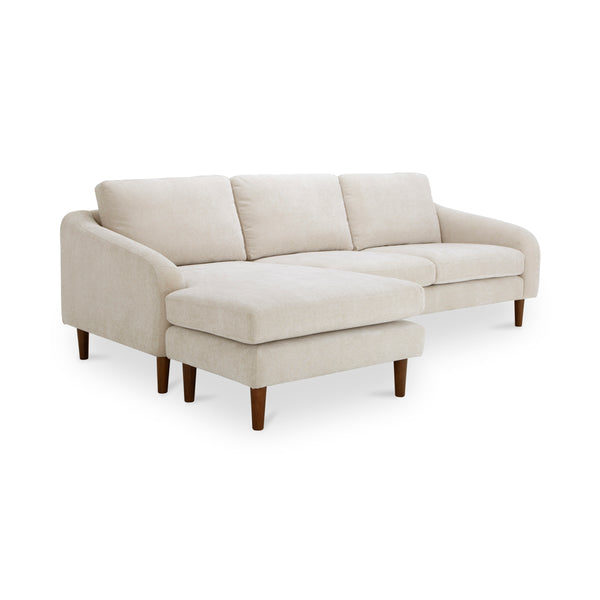Quinn Sectional with Reversible Chaise in Oatmeal