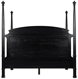 Eastern King New Douglas Mahogany Bed in Hand-Rubbed Black
