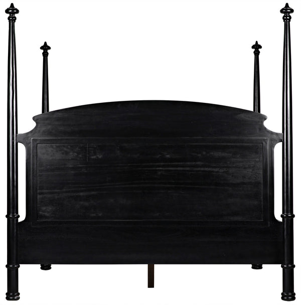 Eastern King New Douglas Mahogany Bed in Hand-Rubbed Black