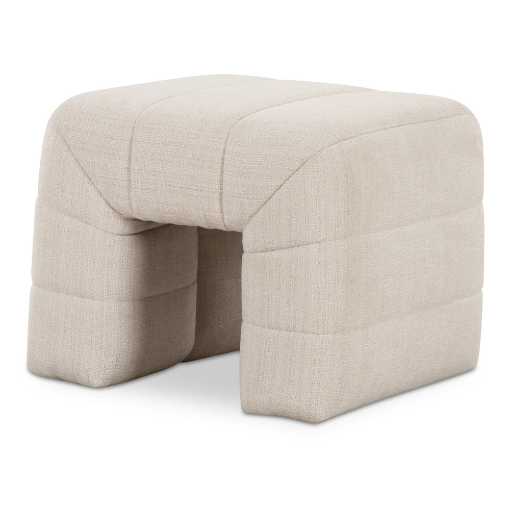 Moe's Verity Stool in Oatmeal Upholstery