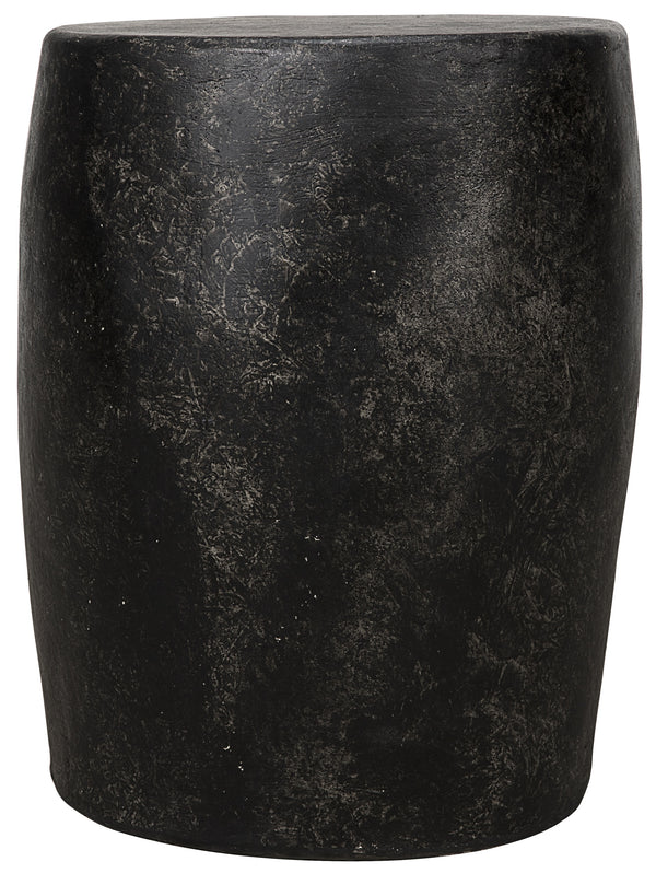 Head Side Table, Black Fiber Cement