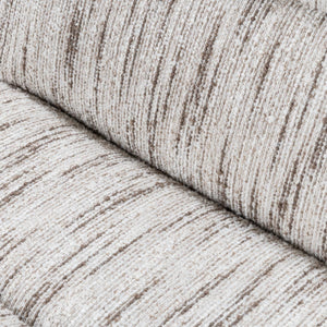 Crandall Upholstered Swivel Chair - Cocoa Cream with Tufted Backrest